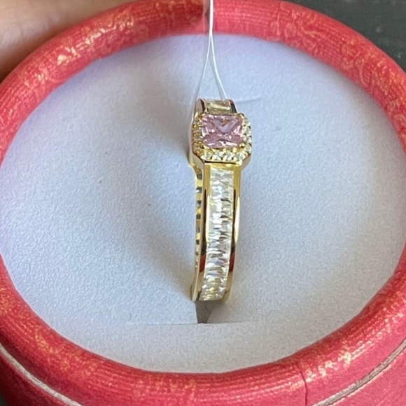 14k gold plating over 925 Sterling Silver ring - Picture 4 of 7